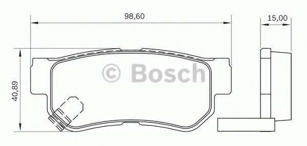 BOSCH 0 986 BB0 780 Brake Pad Set, disc brake